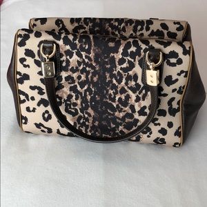 Small Coach Leopard Print Purse